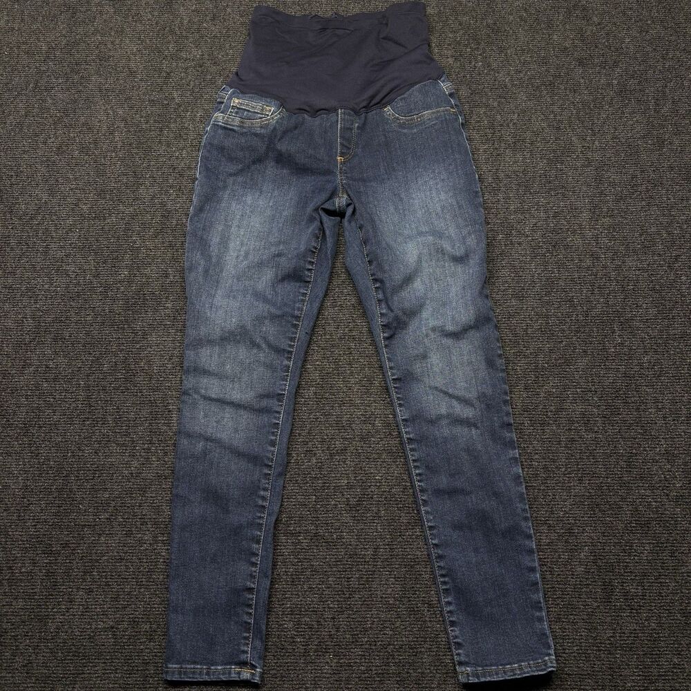 GAP Maternity Jeans Women’s Size 4/27R Easy Legging Dark Wash Full Panel Denim